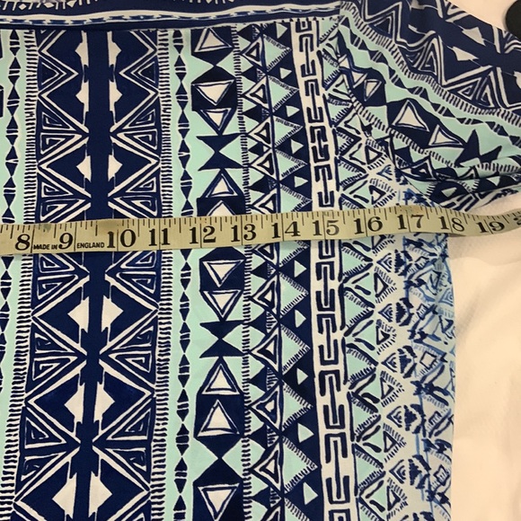 Saks Fifth Avenue “Black” label dress. Great summer colours of navy white & mint - Picture 3 of 6